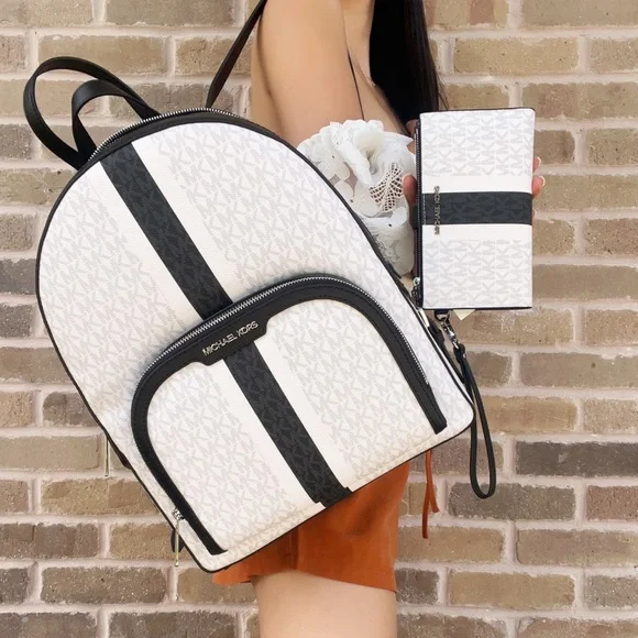 Michael Kors backpack and wallet bundle Amazon.com: Michael Kors Jaycee XS Convertible Zip Pocket  main image 3